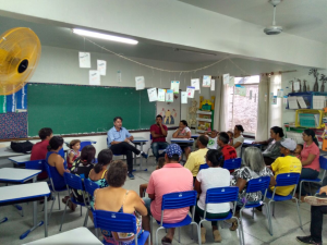 Figura 1: Palestra com o engenheiro civil